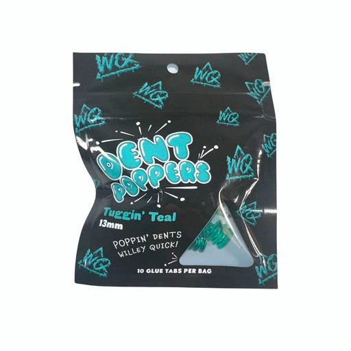 13mm 'Tuggin' Teal' Dent Poppers Tabs