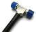 KECO Knockdown Hammer with Stainless Steel Head, Hard/Soft Tips - 8 Inch Plastic Handle