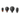 VIP Composite Star Series Pushing Tip Set of 4