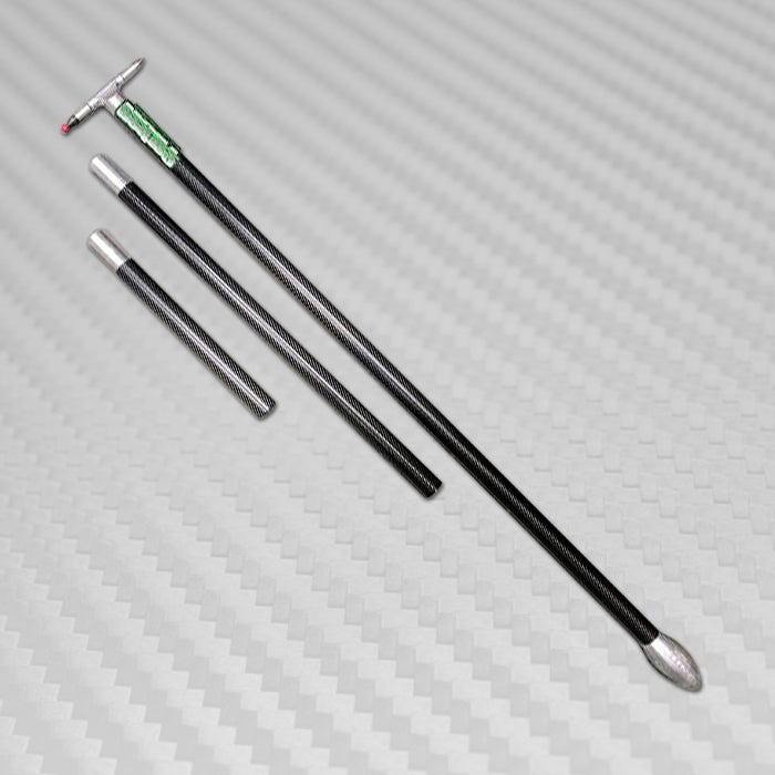 Carbon Tech 7' Black Adjustable Carbon Fiber Hail Rod
