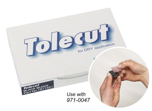 Tolecut Black 3000 Grit 8-Cut Block Sheet for Toleblock (Pack of 25)
